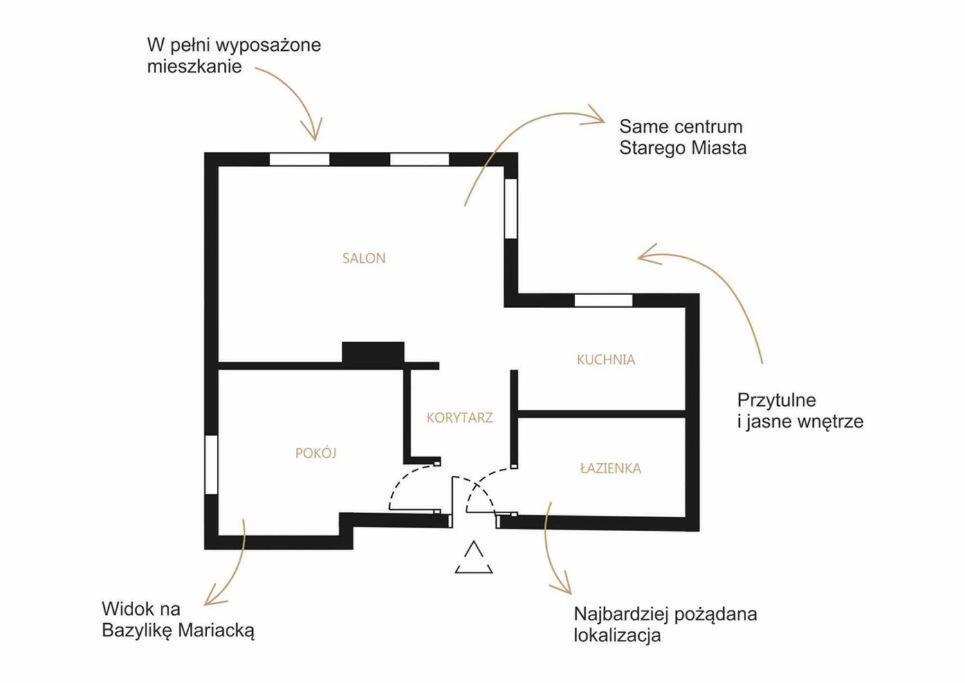 Urokliwy Apartament Gdansk Apartman Kültér fotó